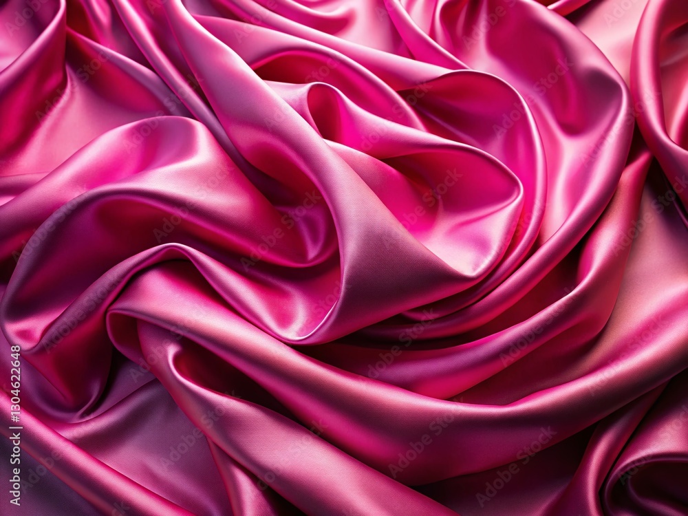 Obraz premium Luxurious Pink Silk Drape Backdrop for Product Photography