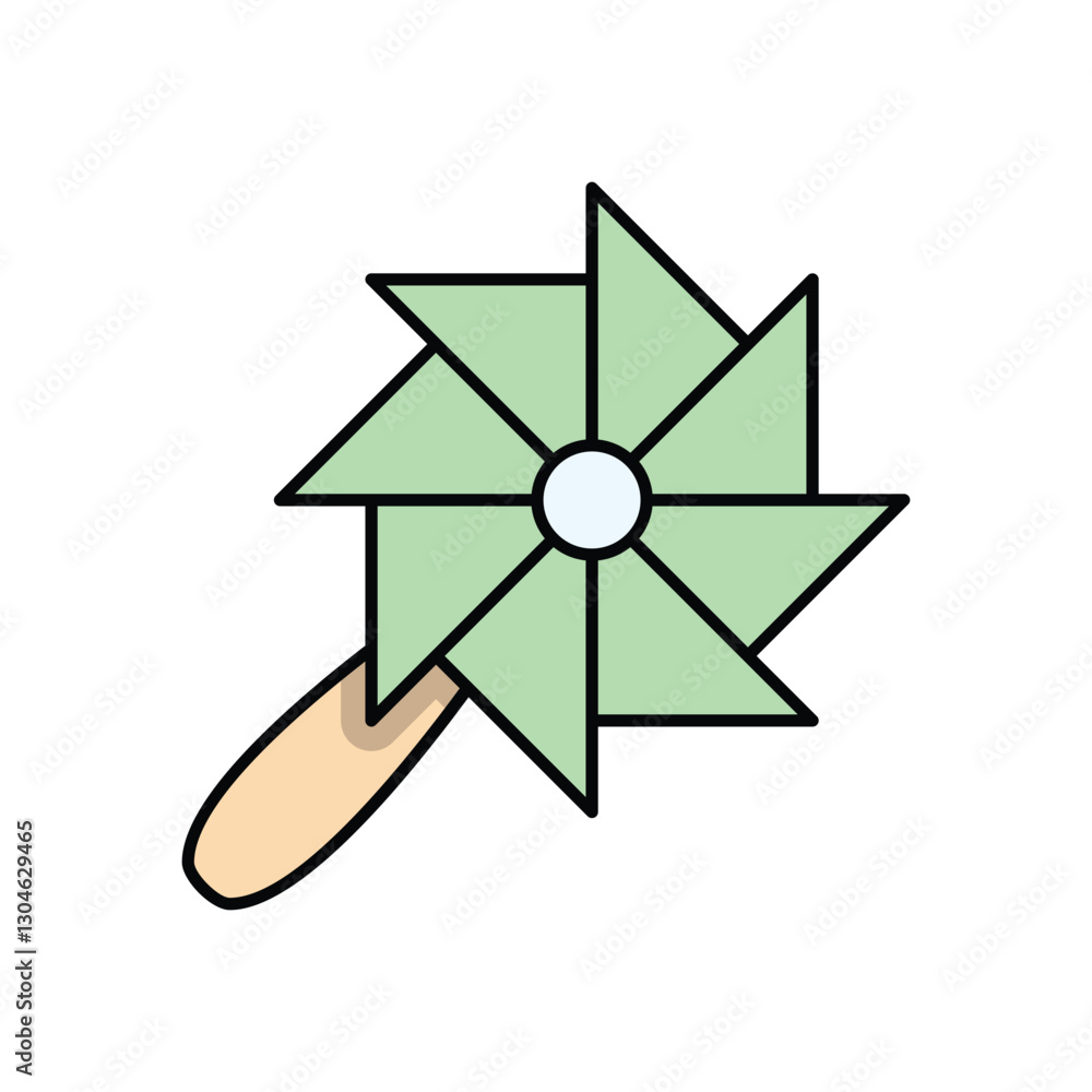 Pinwheel Vector icon