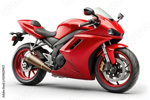 Wallpaper Mural Red Sportbike Motorcycle, White Background, Studio Shot, High-Resolution Image, Bikes, Motorbike, Motorcycle Photography, Sport Motorcycle, Red Motorcycle,  Bikes Images, Motorcycle Pictures Torontodigital.ca