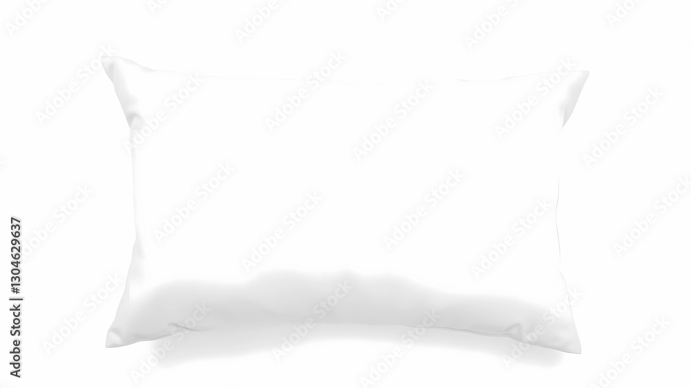 A crisp, white pillow rests against a solid white background, creating a minimalistic and clean aesthetic. The pillow's soft fabric and slightly plumped edges suggest comfort and coziness, inviting to A crisp, white pillow rests against a solid white background, creating a minimalistic and clean aesthetic. The pillow's soft fabric and slightly plumped edges suggest comfort and coziness, inviting to