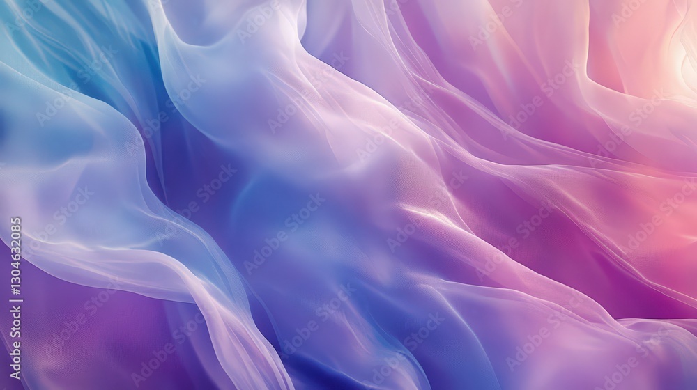 Obraz premium Abstract Pastel Fabric Draped in Soft Waves