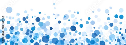 Abstract image featuring a myriad of blue circles of different sizes. The circles overlap and create a dynamic pattern
