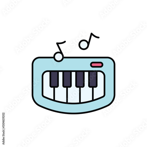 Baby Piano Vector icon