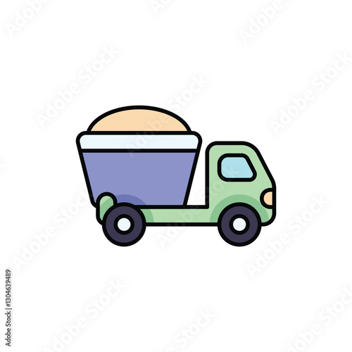 Dump Truck Vector icon