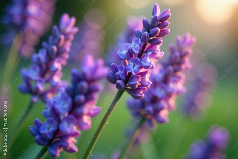 Close-up vibrant lavender blossoms, detail shot, flower, organic Close-up vibrant lavender blossoms, detail shot, flower, organic