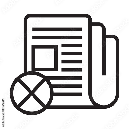 fake news vector icon