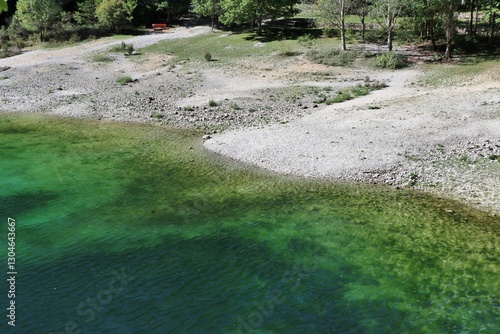 Obraz na płótnie Villalago - Riva del Lago di San Domenico w salonie