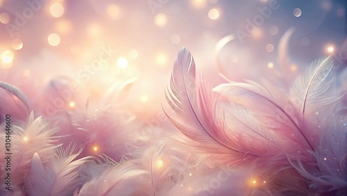 Wallpaper Mural Dreamy pink plumes, soft texture, and a beautiful, feathery background. Torontodigital.ca