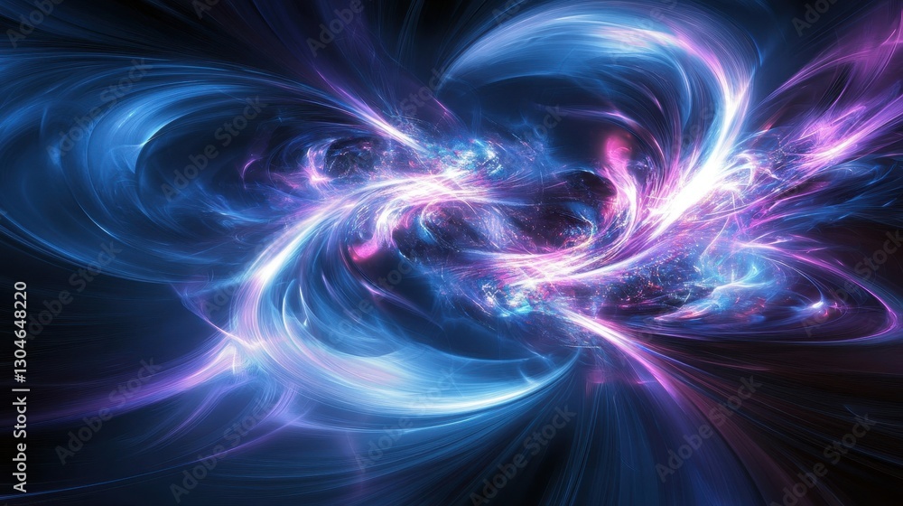 High-definition backdrop with fluid blue and violet neon energy waves in motion High-definition backdrop with fluid blue and violet neon energy waves in motion