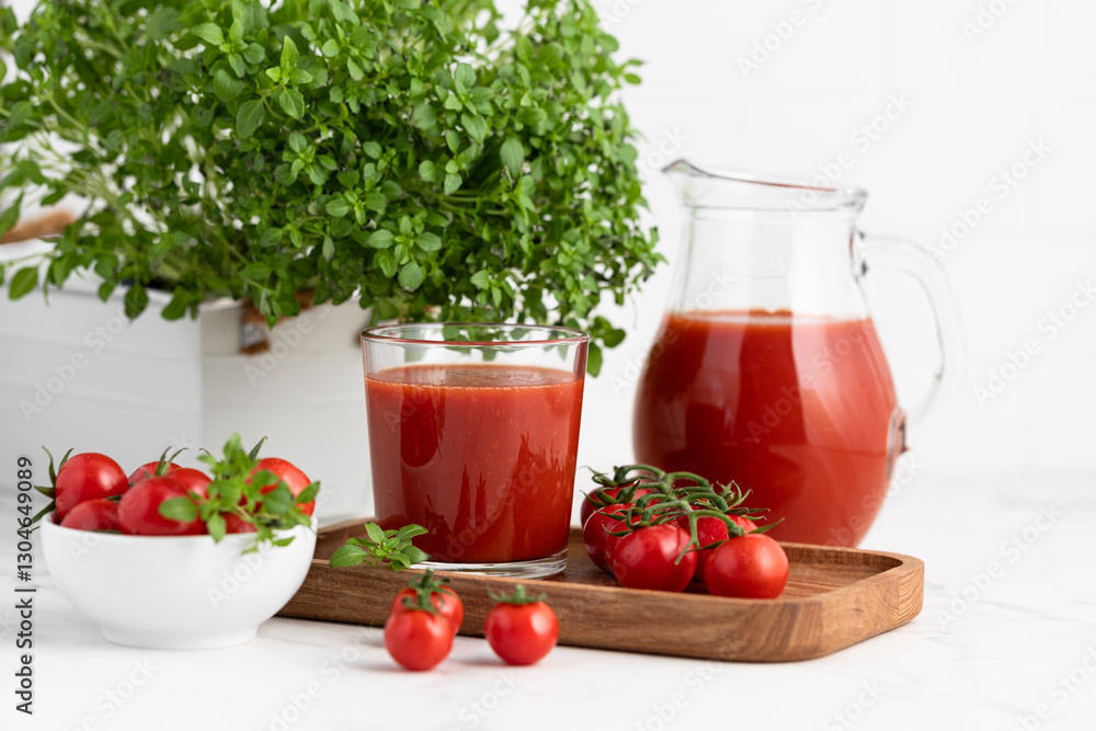 tomato juice in a glass tomato juice in a glass