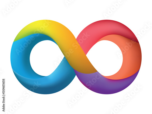 Colorful infinity symbol representing autism awareness and neurodiversity