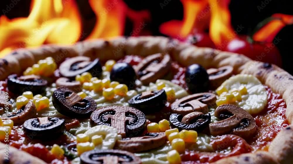 The Pizza with Tasty Toppings The Pizza with Tasty Toppings