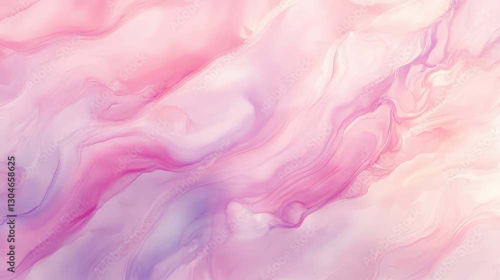 Fototapeta premium A pastel wallpaper with pink and lavender gradients flowing into soft iridescent abstract waves