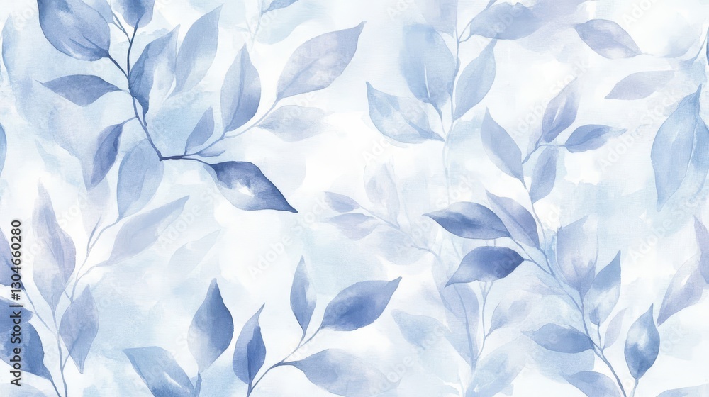 Obraz premium A watercolor wallpaper with pale blue and lavender hues flowing softly into each other