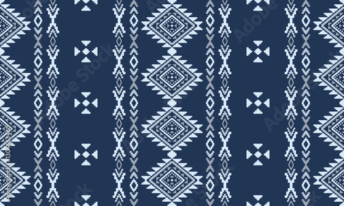 Southwest Aztec geometric Native American Mexican Navajo tribal ethnic boho indian texture ornament seamless pattern fabric colorful design vector for woven textile printing blanket rug carpet fashion