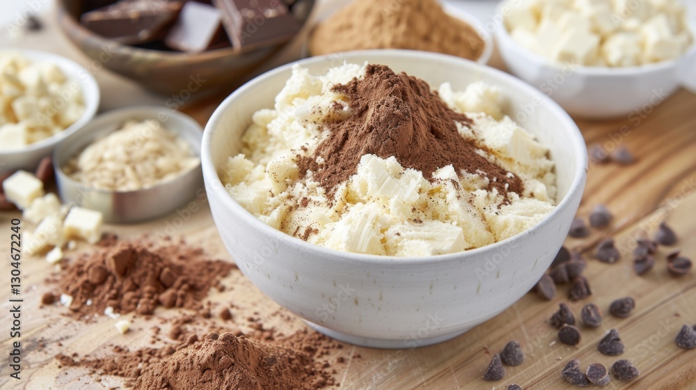 White Chocolate: A creamy, sweet treat made from cocoa butter, delivering a smooth, rich flavor without the bitterness of dark chocolate.
White Chocolate: A creamy, sweet treat made from cocoa butter, delivering a smooth, rich flavor without the bitterness of dark chocolate.