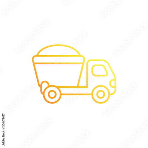 Dump Truck Vector icon