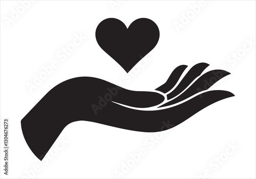 A woman holding a heart in her hands, symbolizing love and care, in a romantic and passionate gesture, perfect for Valentine's Day