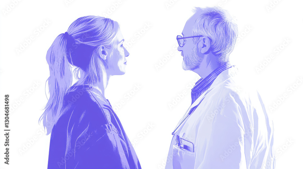 doctor and patient engage in thoughtful discussion about future medical steps doctor and patient engage in thoughtful discussion about future medical steps
