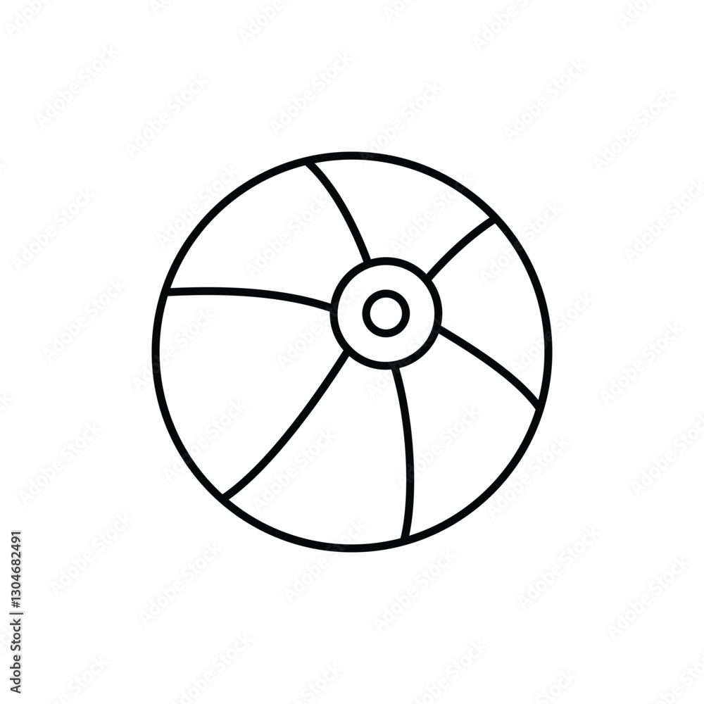 Toy Ball Vector icon Toy Ball Vector icon