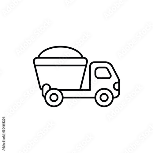 Dump Truck Vector icon