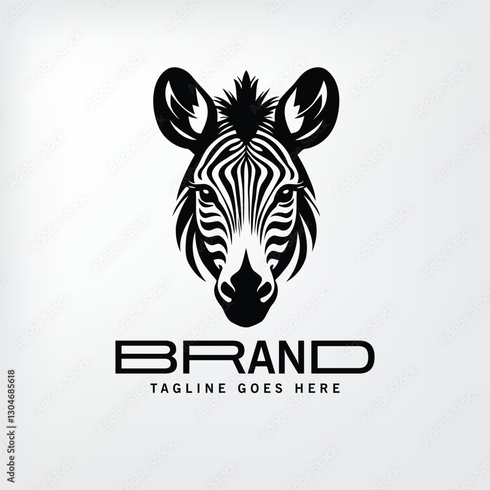 zebra head vector black logo zebra head vector black logo