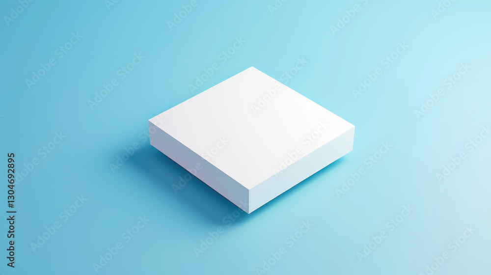 white box on blue background, mockup white box on blue background, mockup