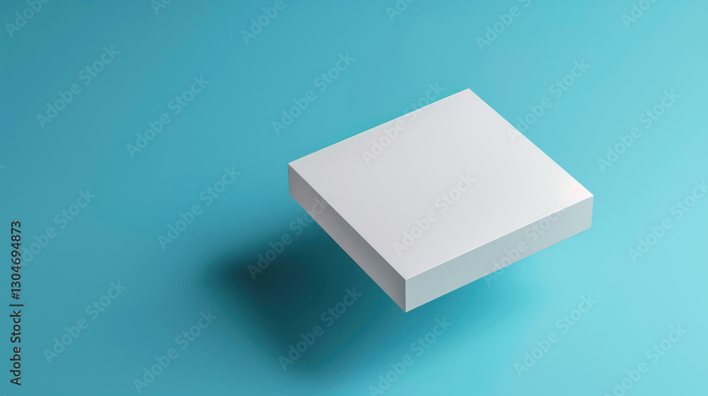 white box on blue background, mockup white box on blue background, mockup