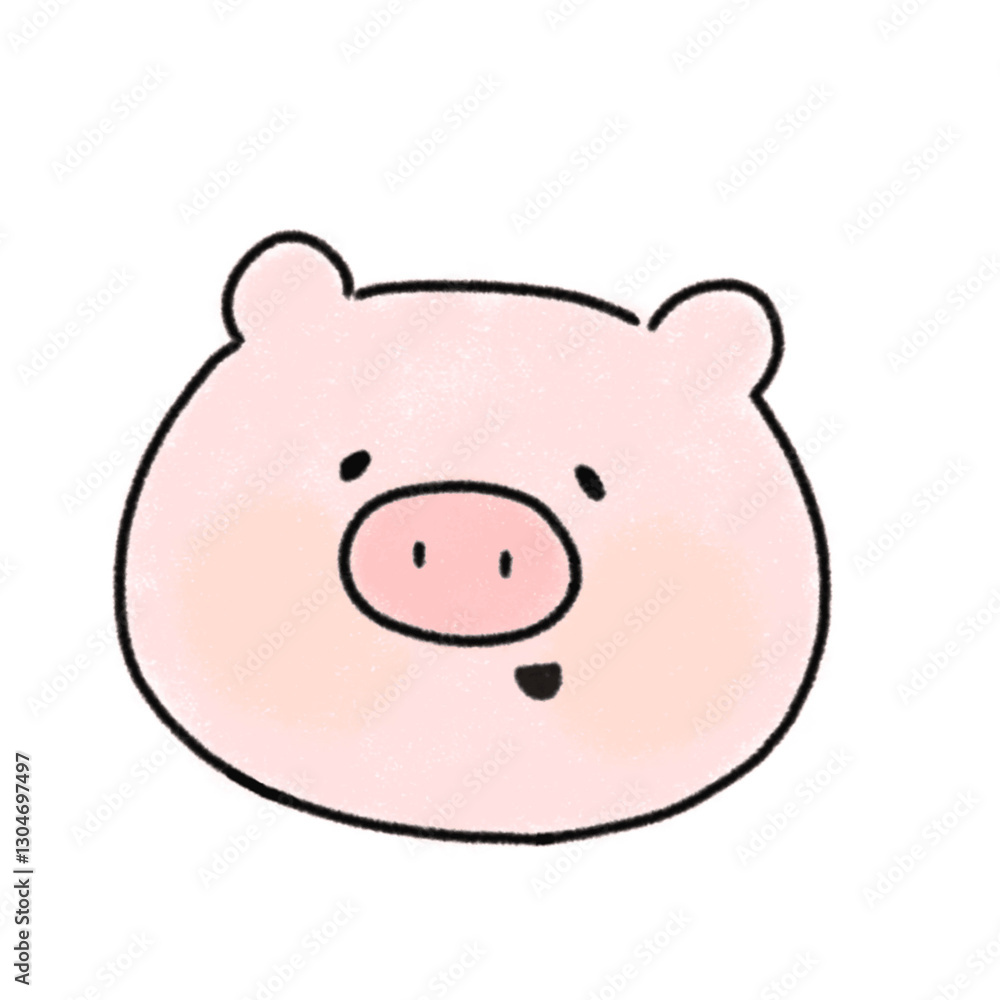 Drawing pig cartoon Drawing pig cartoon