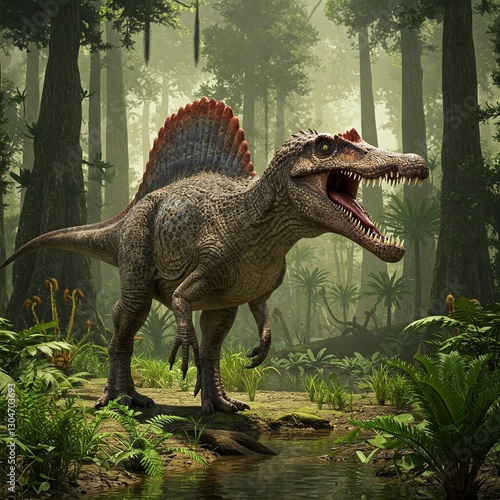 Spinosaurus in the forest