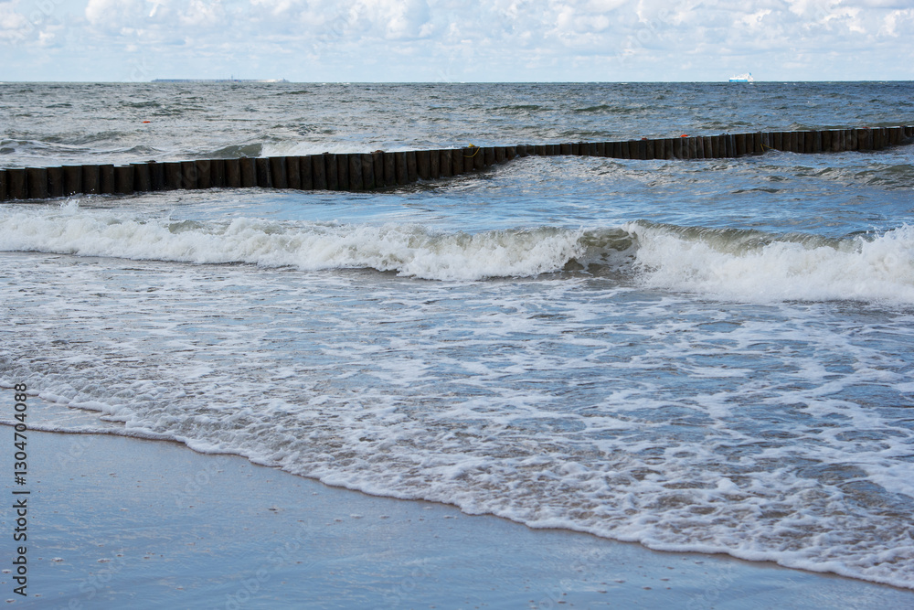 breakwaters on coast