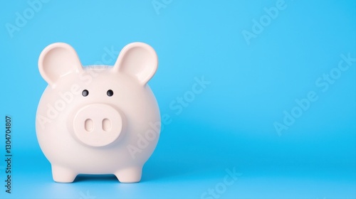 Business concept with focus on 401k plan providers and pig in depth of field for financial growth