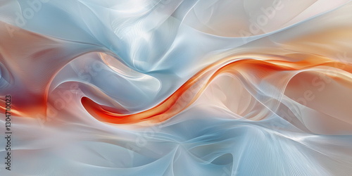 Wallpaper Mural Abstract sky blue background. Soft Line Texture with Orange Reflection Torontodigital.ca