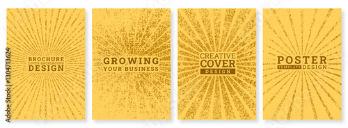Yellow sun beam art Brochure template, Modern flyer Covers, vector illustration , background, Magazines, flyer design, book, modern, annual, corporate, creative, business, banner, paper