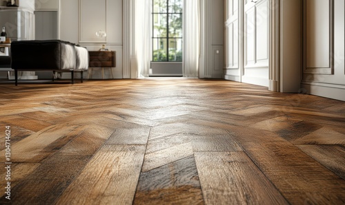 Wallpaper Mural wood floor with dark black wall for present product Torontodigital.ca