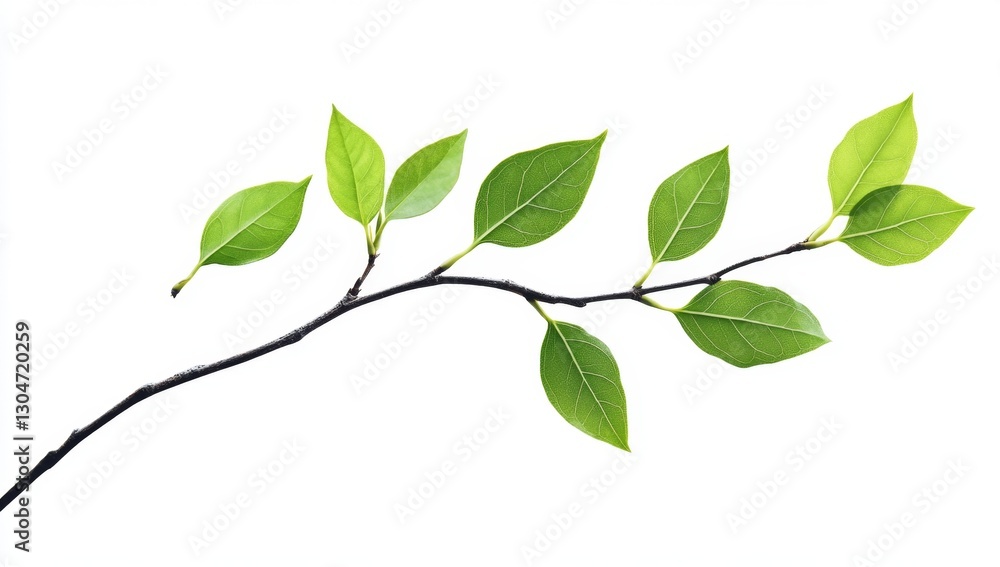 Fresh spring branch with leaves Fresh spring branch with leaves
