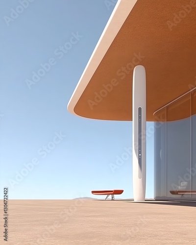 empty chair on the terrace