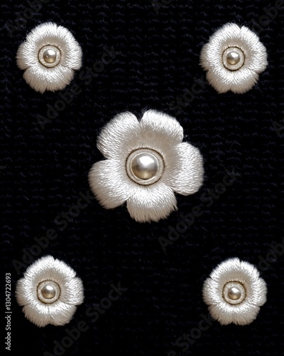 seashells on a black background