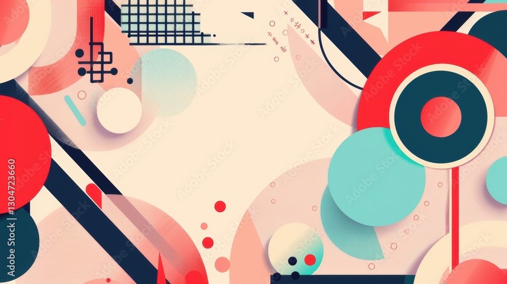 Obraz premium Striking Abstract Background Illustration Boasting Geometric Graphic Elements