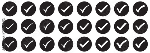 accept checkmark icons tick box checked. Approve symbol. Check mark icon button set. Correct vote choise isolated symbol. Check mark icon. Check mark vector icon. Black tick mark icon vector set. 
