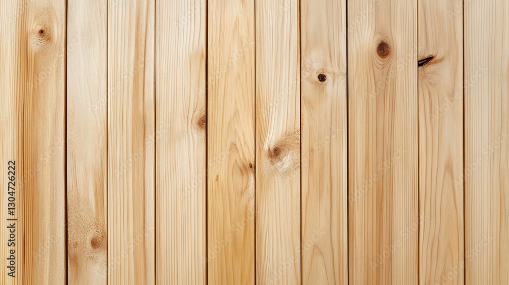 Naklejka premium Light Brown Vertical Wooden Planks Background