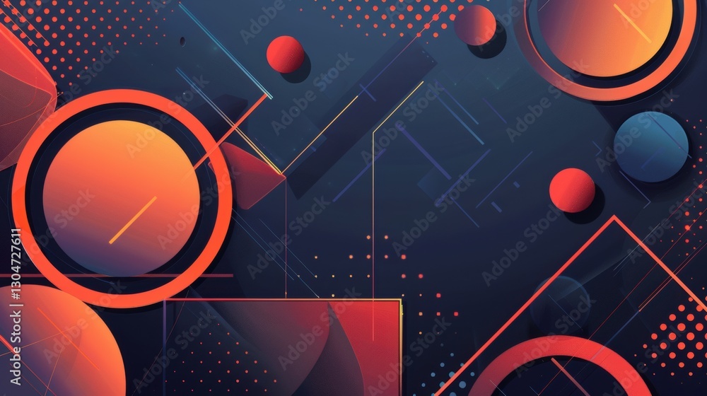 Striking Abstract Background Illustration Boasting Geometric Graphic Elements Striking Abstract Background Illustration Boasting Geometric Graphic Elements