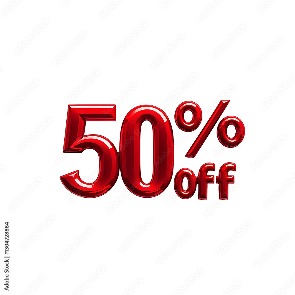 Retail Promotion PNG 3D Sale Discount Banner with Shiny Reflective Surface Glossy Red Background High Contrast Design and Bold Typography for Advertisements Retail Promotion PNG 3D Sale Discount Banner with Shiny Reflective Surface Glossy Red Background High Contrast Design and Bold Typography for Advertisements
