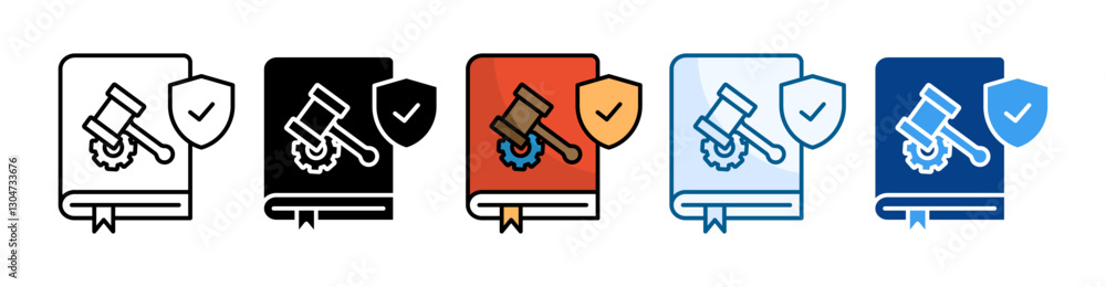 Policy Management Icon Set Multiple Style Collection Policy Management Icon Set Multiple Style Collection