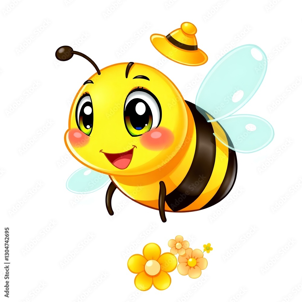 Fototapeta premium bee and honey
