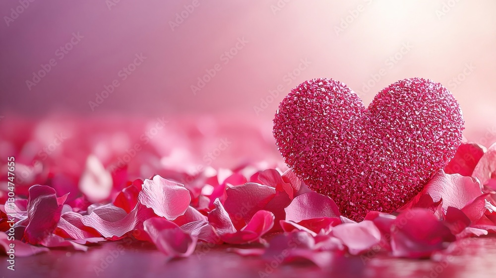 Obraz premium Elegant Valentine's Day Greeting Card Template