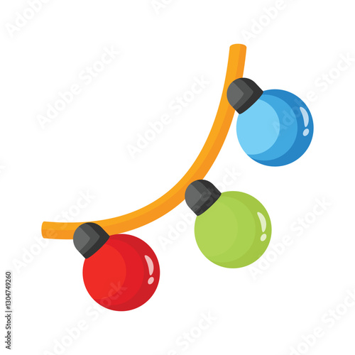 Here is an amazingly designed 3d icon of hanging baubles