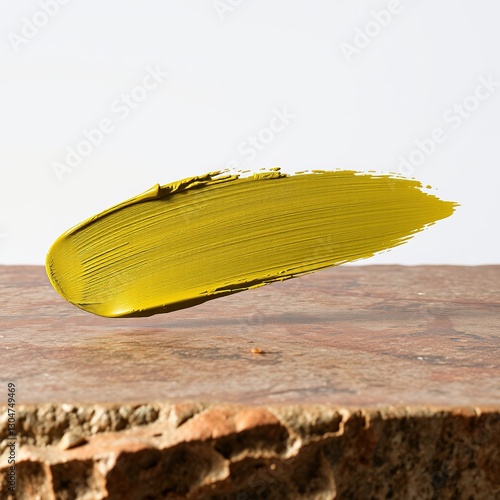 Polished Stone Base with Olive Green Drape