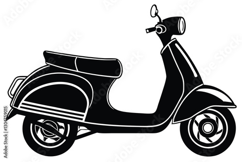 scooter silhouette vector illustration