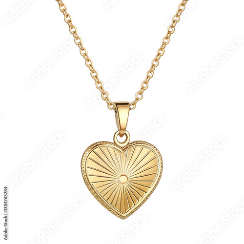 golden heart pendant